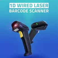 rankinis usb - Qoltec 50876 Lazerinis skeneris 1D ,  USB ,  Juodas (Black) - 2 nuotrauka