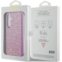 samsung s24 deklas - Samsung Galaxy S24 Guess Glitter Script dėklas - Violetinis (Purple) - 2 nuotrauka
