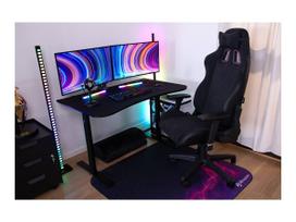 kompiuterinis stalas - Kompiuterinių žaidimų stalas Arozzi Arena Small, 71 cm x 114 cm, 71 cm, juoda sp. - 2 nuotrauka