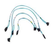 sata cable - Supermicro 4 x Round SATA cable 0.56 m Juodas (Black), Mėlynas (Blue), Baltas (White) - 5 nuotrauka