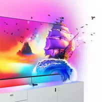 nanoleaf light strip - Nanoleaf 4D TV Screen Mirror + Light Strips Kit (for TV & Monitor up to 85'') - 6 nuotrauka