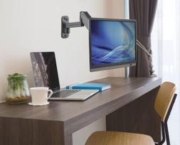 monitor arm - MANHATTAN Universal Gas Spring Monitor Wall Mount Single Gas-Spring Jointed Arm Supports One 17-32i - 2 nuotrauka