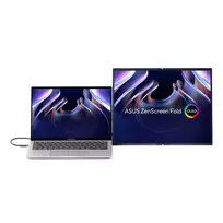 usb c hdmi 3 - ASUS ZenScreen Fold OLED MQ17QH 17.3", OLED, Sidabras (Silver) - 2 nuotrauka