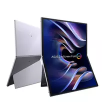 usb c hdmi 3 - ASUS ZenScreen Fold OLED MQ17QH 17.3", OLED, Sidabras (Silver) - 7 nuotrauka