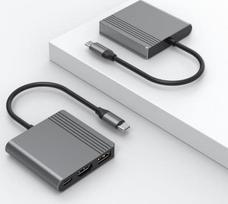 usb to hdmi adapter - Gembird A-CM-COMBO3-05 USB Type-C 3-in-1 multi-port adapter (USB port + HDMI + USB-C video), space grey - 3 nuotrauka