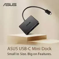 usb 100w laidas - Asus USB-C Mini Dock 90XB0820-BDS000 Juodas (Black) - 2 nuotrauka