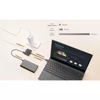 usb 100w laidas - Asus USB-C Mini Dock 90XB0820-BDS000 Juodas (Black) - 5 nuotrauka