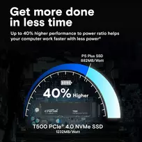 1tb nvme pcie 4.0 ssd m.2 - Crucial T500, M.2, 1 TB - 2 nuotrauka