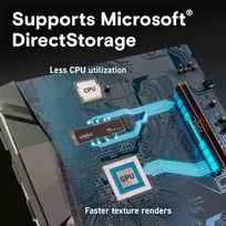 1tb nvme pcie 4.0 ssd m.2 - Crucial T500, M.2, 1 TB - 6 nuotrauka