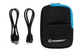 external ssd - External SSD|KINGSTON|IronKey Vault Privacy 80|960GB|USB 3.2|Write speed 250MBytes/sec|Read speed 250MBytes/sec|IKVP80ES/960G - 6 nuotrauka