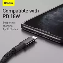 5a usb c laidas - Baseus CATLGD-A01 Black - 4 nuotrauka