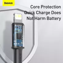 5a usb c laidas - Baseus CATLGD-A01 Black - 6 nuotrauka