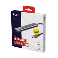 usb 3.0 hub - Trust Hub USB HALYX 4 PORT USB-C HUB (24948) - 2 nuotrauka