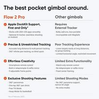 gimbalas telefonui - Insta360 Gimbal Flow 2 Pro AI Tracker Trucker White (Balta) - 2 nuotrauka