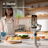 gimbalas telefonui - Insta360 Gimbal Flow 2 Pro AI Tracker Trucker White (Balta) - 3 nuotrauka