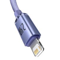 greito ikrovimo laidas - CABLE LIGHTNING TO USB 1.2M/PURPLE CAJY000005 BASEUS - 9 nuotrauka