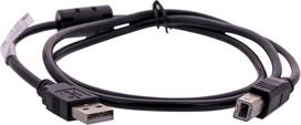 usb 2.0 a b cable - Lanberg CA-USBA-11CC-0010-BK USB 2.0 A-M to B-M laidas 1.0m Juodas (Black) - 2 nuotrauka