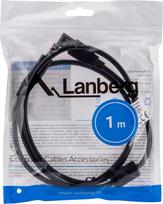 usb 2.0 a b cable - Lanberg CA-USBA-11CC-0010-BK USB 2.0 A-M to B-M laidas 1.0m Juodas (Black) - 6 nuotrauka