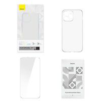 deklas apple iphone 14 - Baseus "Case and Tempered Glass Set Apple iPhone 14 Pro Max" Transparent - 3 nuotrauka