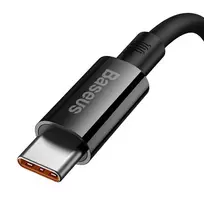 usb 100w laidas - Baseus Superior Series USB-A to USB-C 100W 2m laidas - Juodas (Black) - 3 nuotrauka
