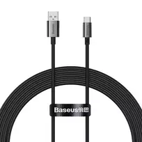 usb 100w laidas - Baseus Superior Series USB-A to USB-C 100W 2m laidas - Juodas (Black) - 6 nuotrauka