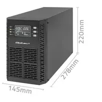 ups 1000va 1000w - QOLTEC 52280 UPS 1kVA - 4 nuotrauka