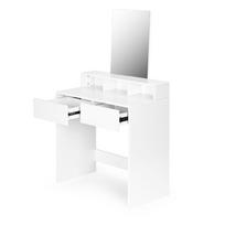kosmetiniai staliukai - Kosmetinis staliukas ModernHome PWJJDT0070, baltas (White) - 3 nuotrauka