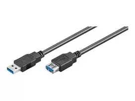 usb 3.0 extension - Goobay USB 3.0 SuperSpeed prailginimo kabelis, 5 m, Juodas (Black) - 2 nuotrauka