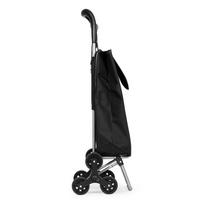 vezimelis su ratukais - ModernHome Pirkinių vežimėlis 25L Juodas (Black) - 2 nuotrauka