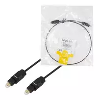 toslink kabelis - Laidas LogiLink Cable Toslink / Toslink Black 10m - 2 nuotrauka