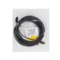 toslink kabelis - Laidas LogiLink Cable Toslink / Toslink Black 10m - 3 nuotrauka