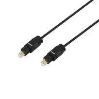 toslink kabelis - Laidas LogiLink Cable Toslink / Toslink Black 10m - 5 nuotrauka