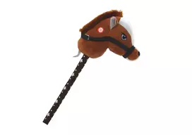 pliusinis arkliukas - Lean Toys Hobby Horse, tamsiai rudas (Dark Brown), 70 cm - 3 nuotrauka