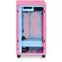 tempered glass pc case - Thermaltake The Tower 200 Rožinė (Pink) - 3 nuotrauka