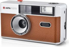 35mm juostiniai fotoaparatai - Agfaphoto reusable camera 35mm, brown - 5 nuotrauka