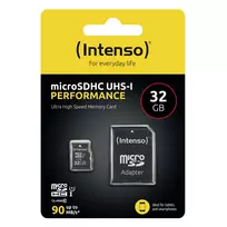 kortele sdhc - Intenso microSDHC 32GB Class 10 UHS-I U1 Performance + SD Adapter - 2 nuotrauka