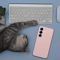 telefono kameros apsauga - Samsung Galaxy A57 5G Silicone 2mm dėklas Smėlio rožinė (Sand Pink) - 6 nuotrauka