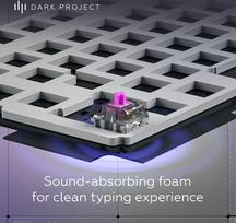 usuotis - Dark Project ALU87A Daylight, G3MS Zircon Switch, Juodas (Black) - 7 nuotrauka
