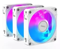 120mm fan - Gigabyte AORUS EZ CHAIN FAN 120 ICE White (baltas), 3 vnt. - 6 nuotrauka