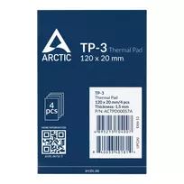 thermal pad 1.5 mm - Termo padas ARCTIC TP-3 120x20x1.5mm, 4 vnt. - 5 nuotrauka