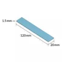 thermal pad 1.5 mm - Termo padas ARCTIC TP-3 120x20x1.5mm, 4 vnt. - 6 nuotrauka