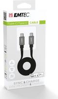 usb c i usb c 2m - Emtec Cable USB-C/USB-C 1,2m T700 - 3 nuotrauka