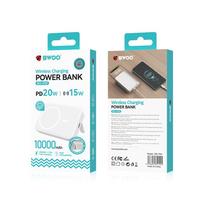 10000mah power bank - BWOO BO-P59, 10000mAh, 20W, baltas - 2 nuotrauka