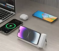 iniu isorine baterija - Rebeltec Powerbank P5 PLUG-IN, 5000mAh, 10W, baltas (white) - 4 nuotrauka