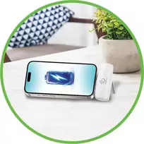 iniu isorine baterija - Rebeltec Powerbank P5 PLUG-IN, 5000mAh, 10W, baltas (white) - 5 nuotrauka