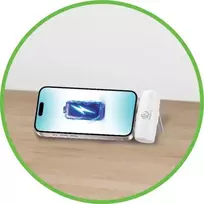 iniu isorine baterija - Rebeltec Powerbank P5 PLUG-IN, 5000mAh, 10W, baltas (white) - 6 nuotrauka