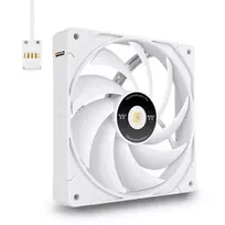 white 140mm fan - Thermaltake TOUGHFAN EX14 Pro 140mm Baltas (White) Ventiliatorius 3 vnt. - 3 nuotrauka
