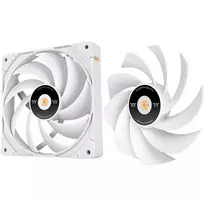 white 140mm fan - Thermaltake TOUGHFAN EX14 Pro 140mm Baltas (White) Ventiliatorius 3 vnt. - 5 nuotrauka