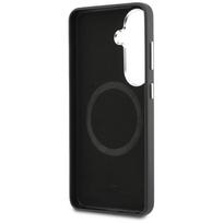 bmw zenkliukai - BMW Signature PU Leather Metal Logo Magnetic dėklas skirtas Samsung Galaxy S26+ juodos spalvos - 3 nuotrauka