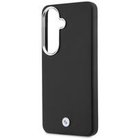bmw zenkliukai - BMW Signature PU Leather Metal Logo Magnetic dėklas skirtas Samsung Galaxy S26+ juodos spalvos - 4 nuotrauka